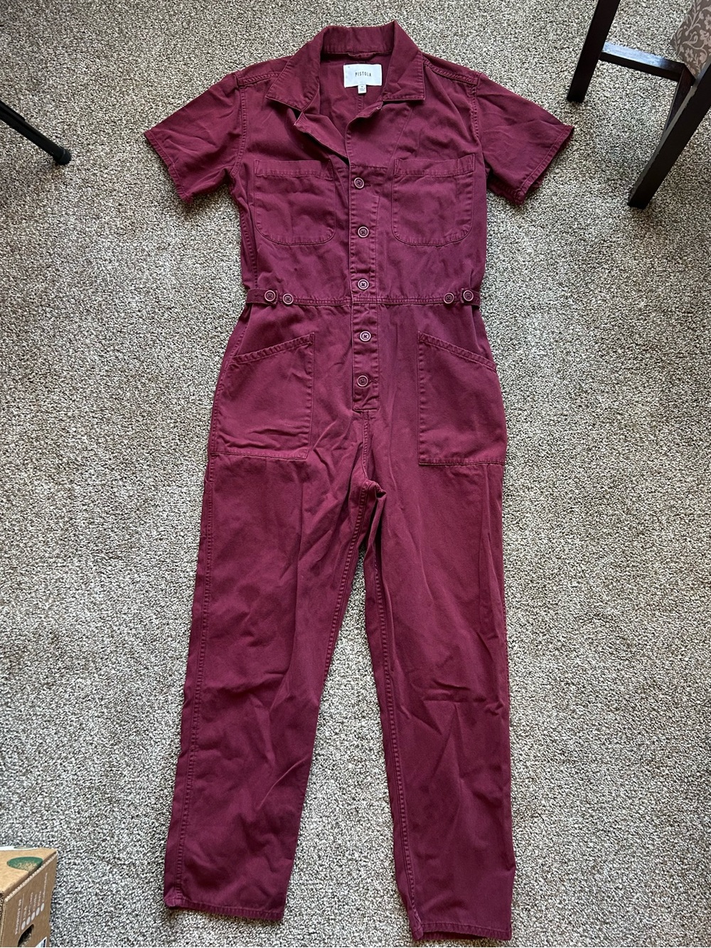 Maroon jumpsuit